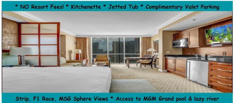 Signature Mgm Suite With Strip And Sphere View Las Vegas Exteriér fotografie
